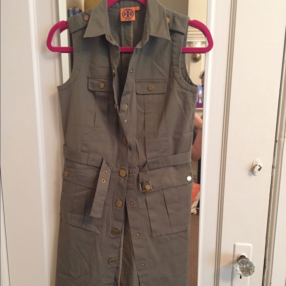 Tory burch green dress